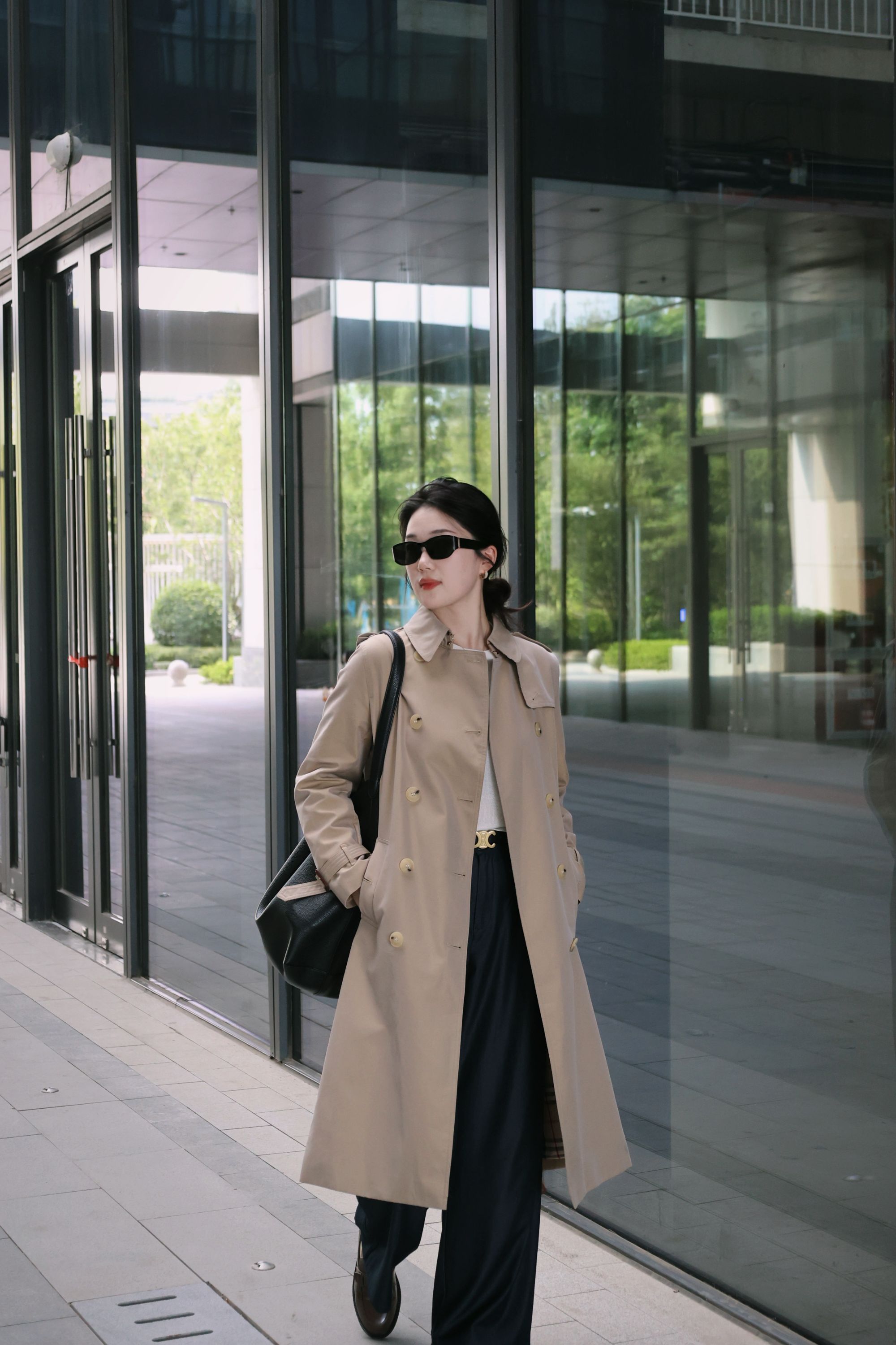 【中长款】2025新款风衣女气质风嘎巴甸外套经典双排A1603U