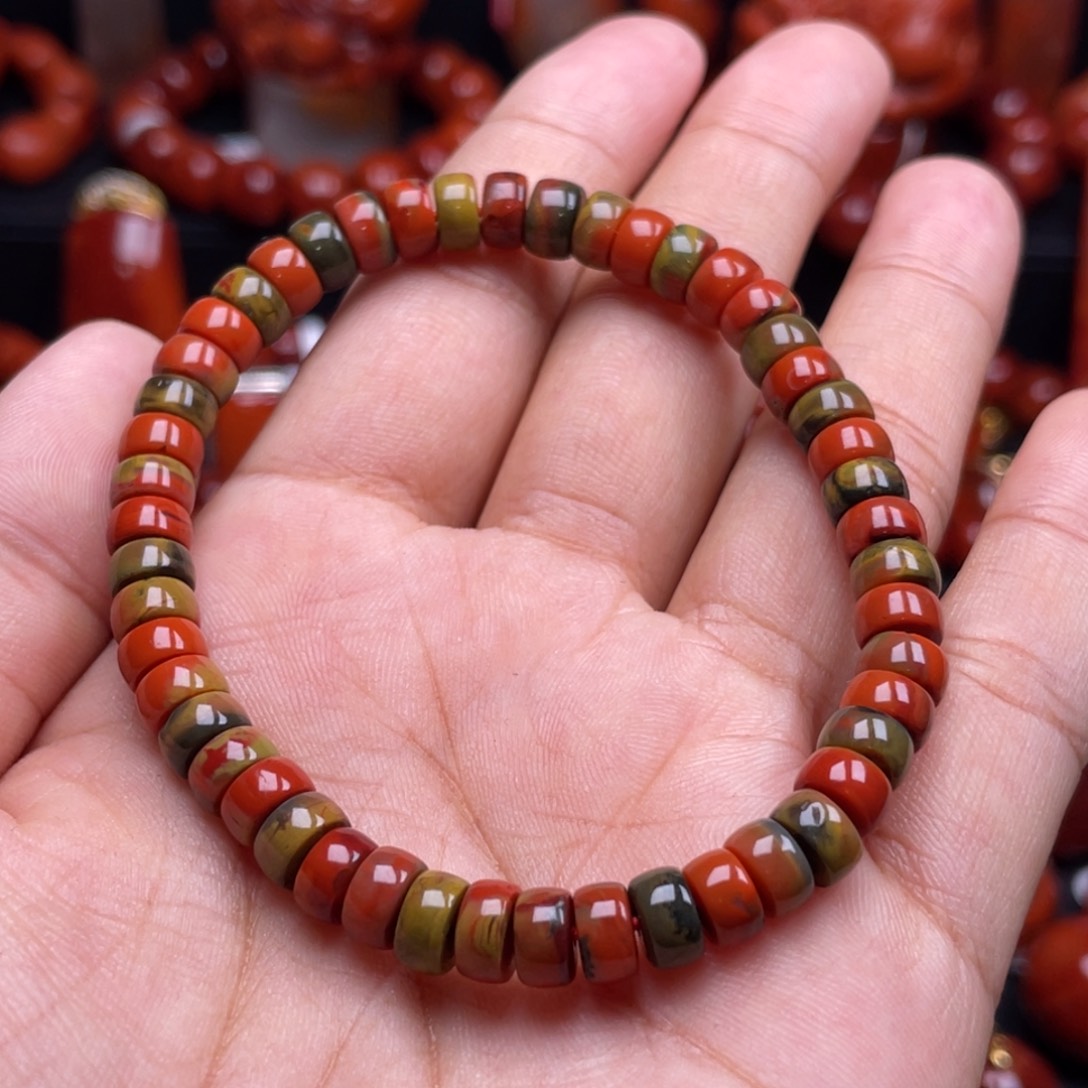 南红玛瑙珠宝奇石未镶嵌单圈6➕