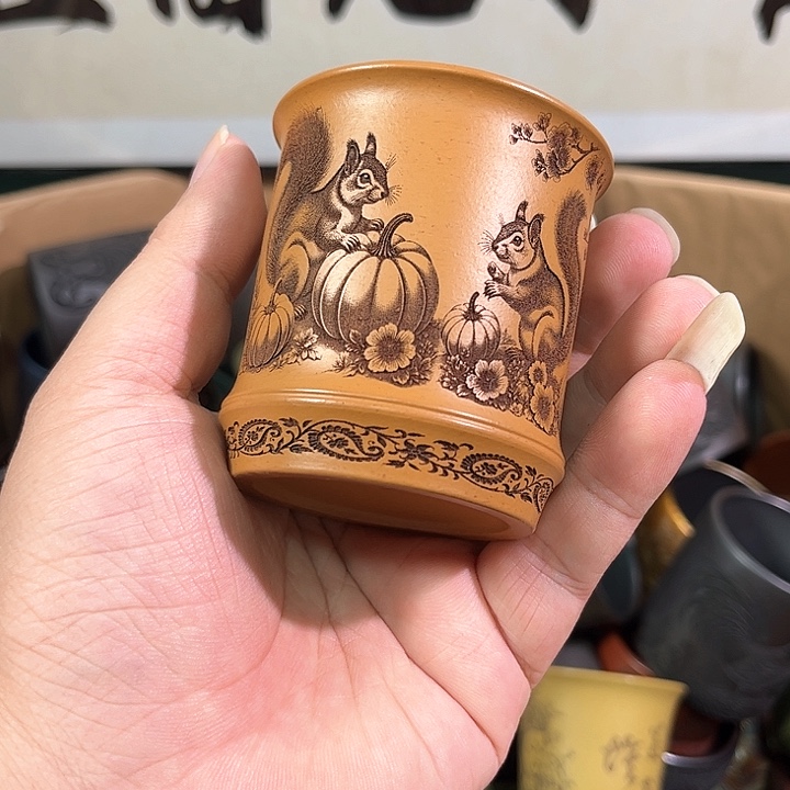 茶杯紫砂全手工紫砂主人杯