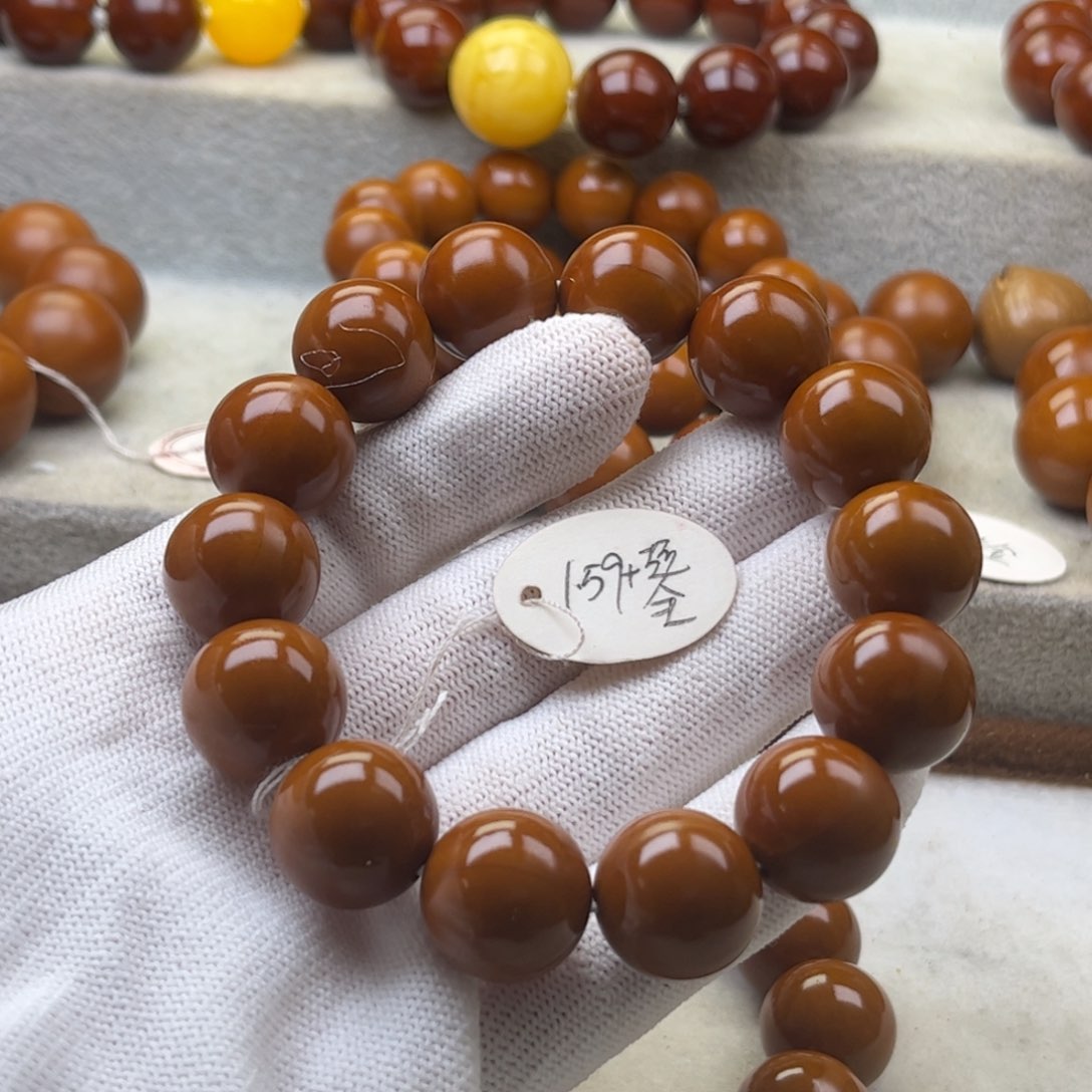 橄榄核手串/手链三*木1.59超全14颗