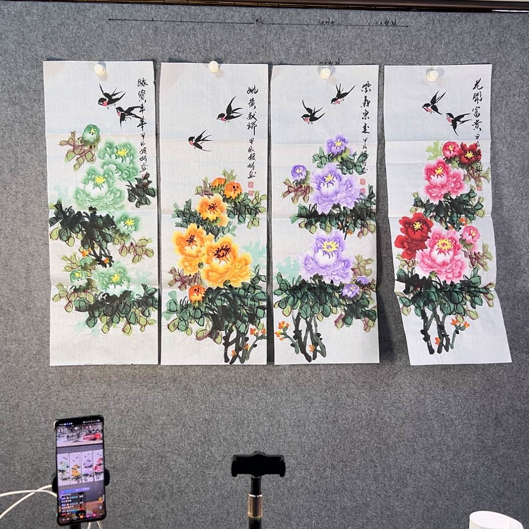 国画965 花鸟在此鸣叫时还要一