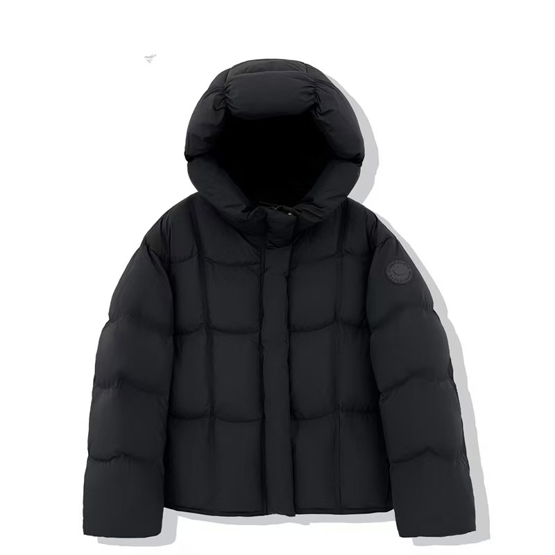 欧若风（3.0新升级）泡芙羽绒服龟背感连帽零压感短款白鸭绒加厚款