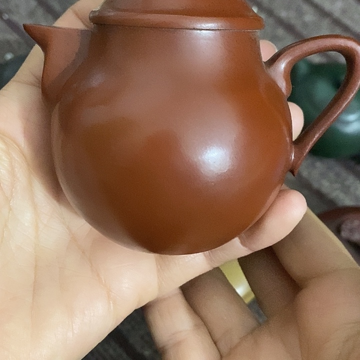 笑***看紫砂茶壶陶瓷摆件工艺品摆件