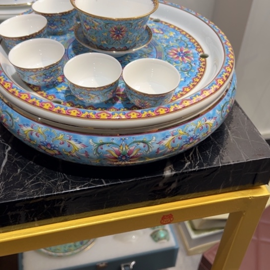 骨瓷珐琅彩工艺瓷器