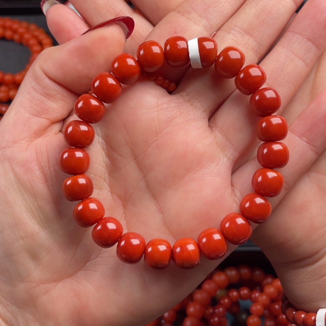 南红玛瑙手链未镶嵌烟**风妞9
