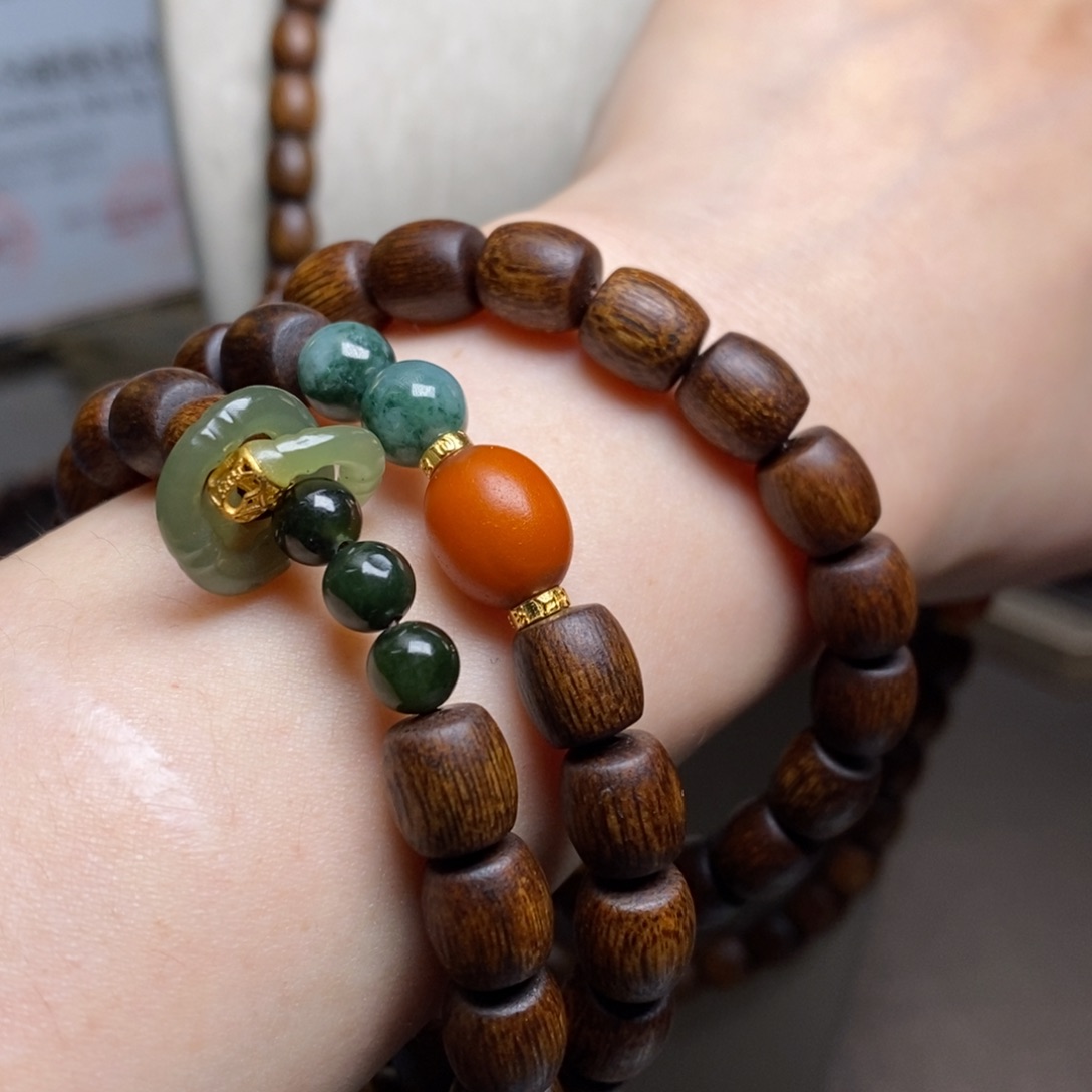 手串沉香越南芽庄白棋楠虫漏0.8配饰