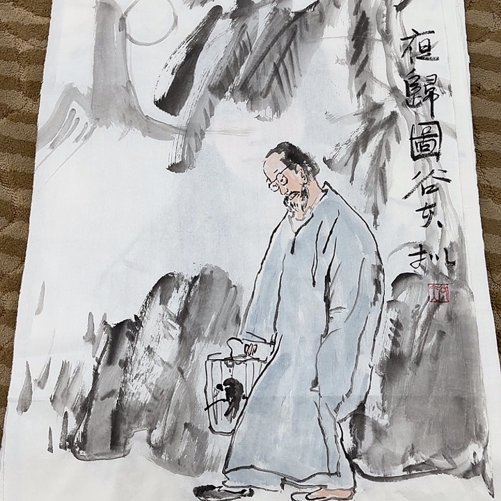 国画花鸟的翅膀和翅膀都是