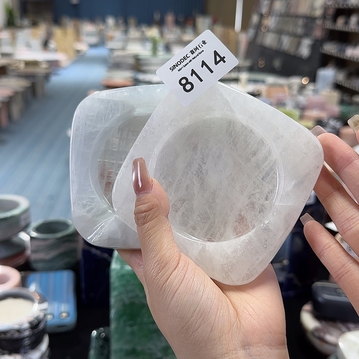 加***法8114蓝水晶白水晶烟灰缸福利