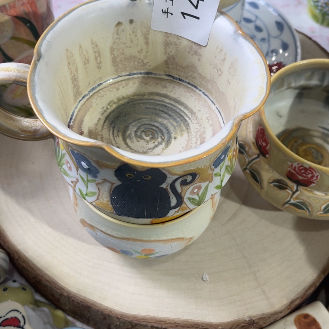 朱***彬景德镇手工松针杯142