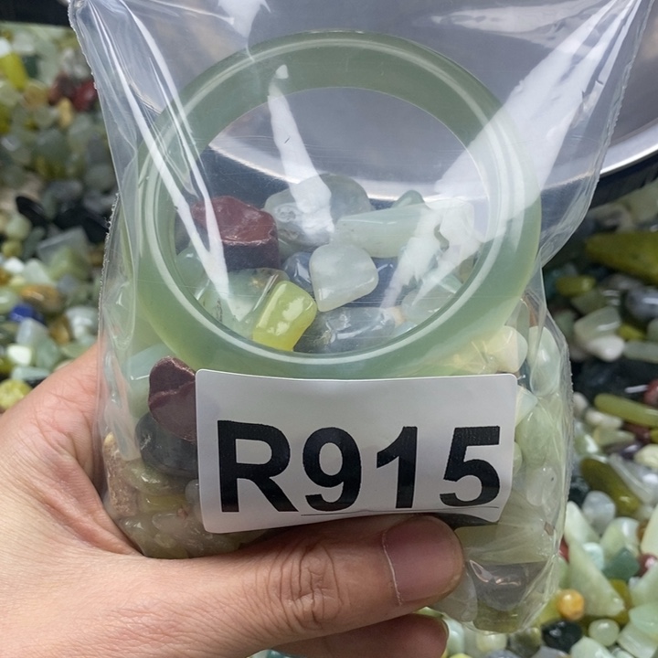 蛇纹石玉未镶嵌鱼缸石