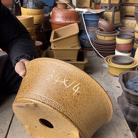 紫砂花盆紫砂茶具礼盒套装男