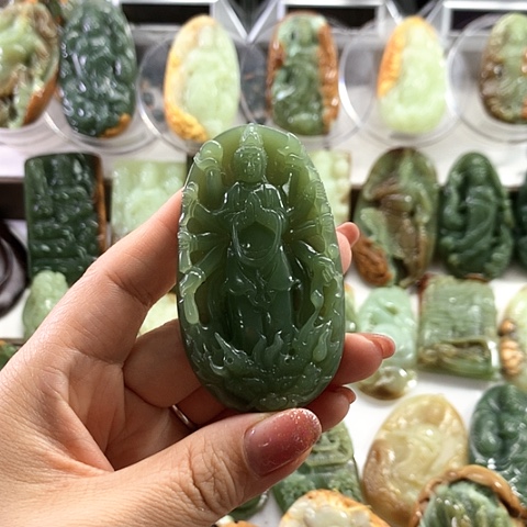 和田玉未镶嵌挂件