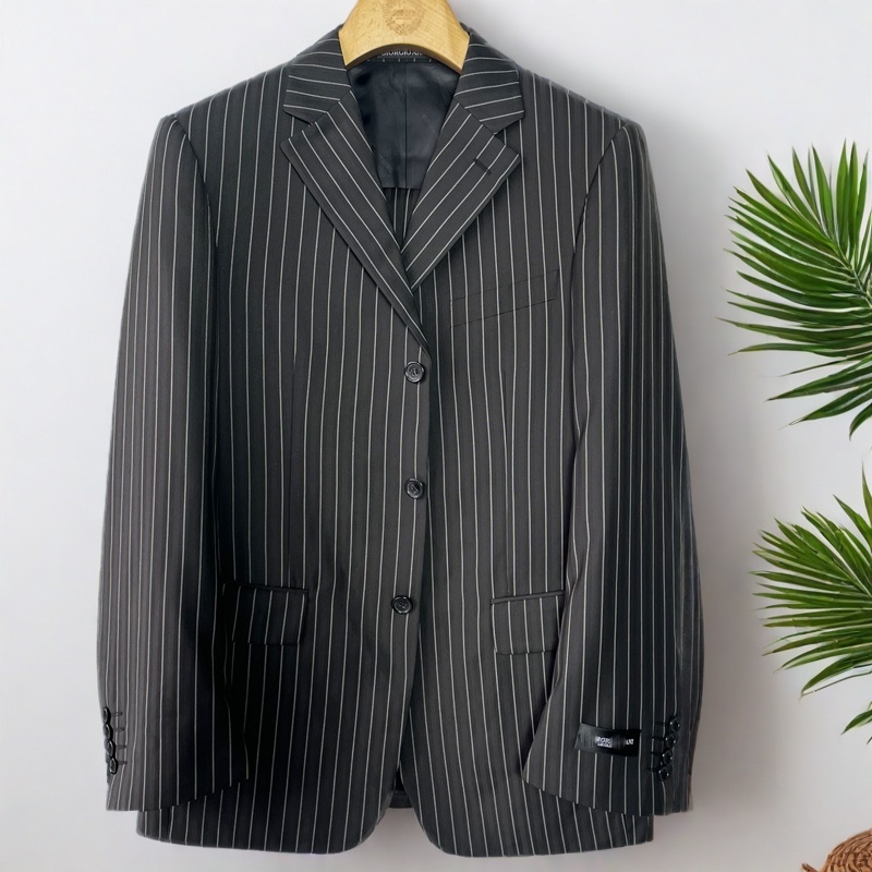 意大利奢侈品阿家门店款高端商务羊毛西服套装男士正装西装2611-7