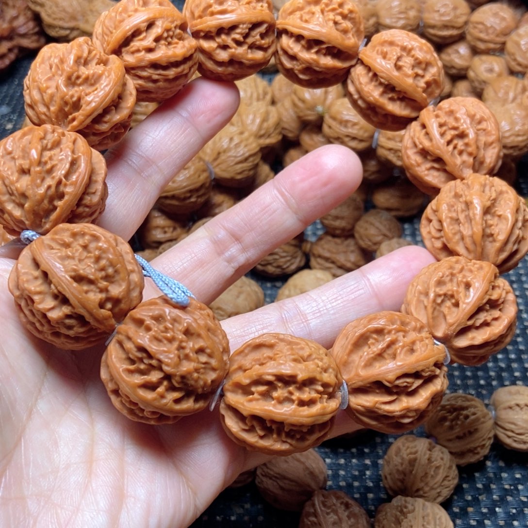 桃核手串京八棱手持