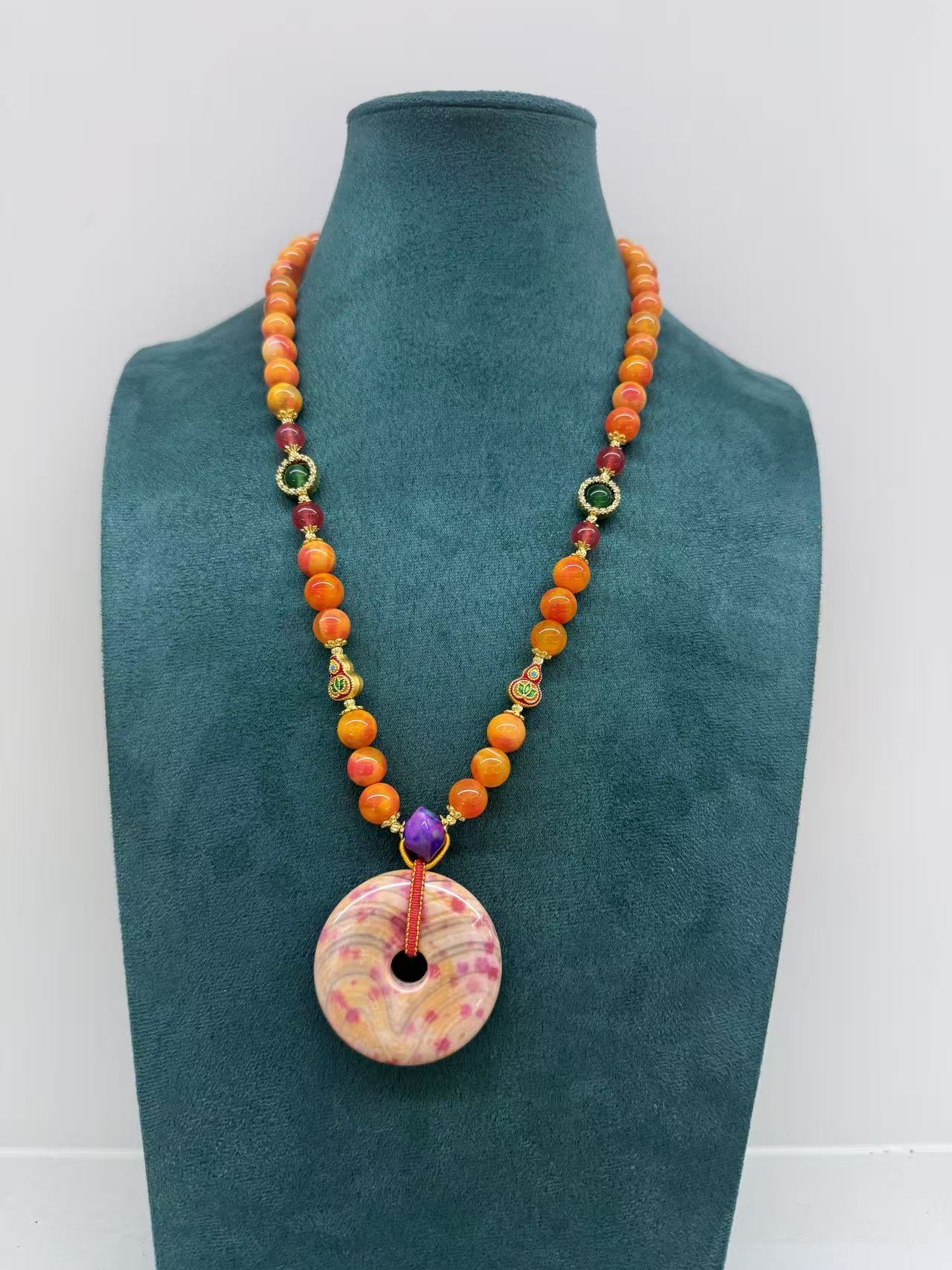 非金属珐琅项链      霏霏高端首饰项链