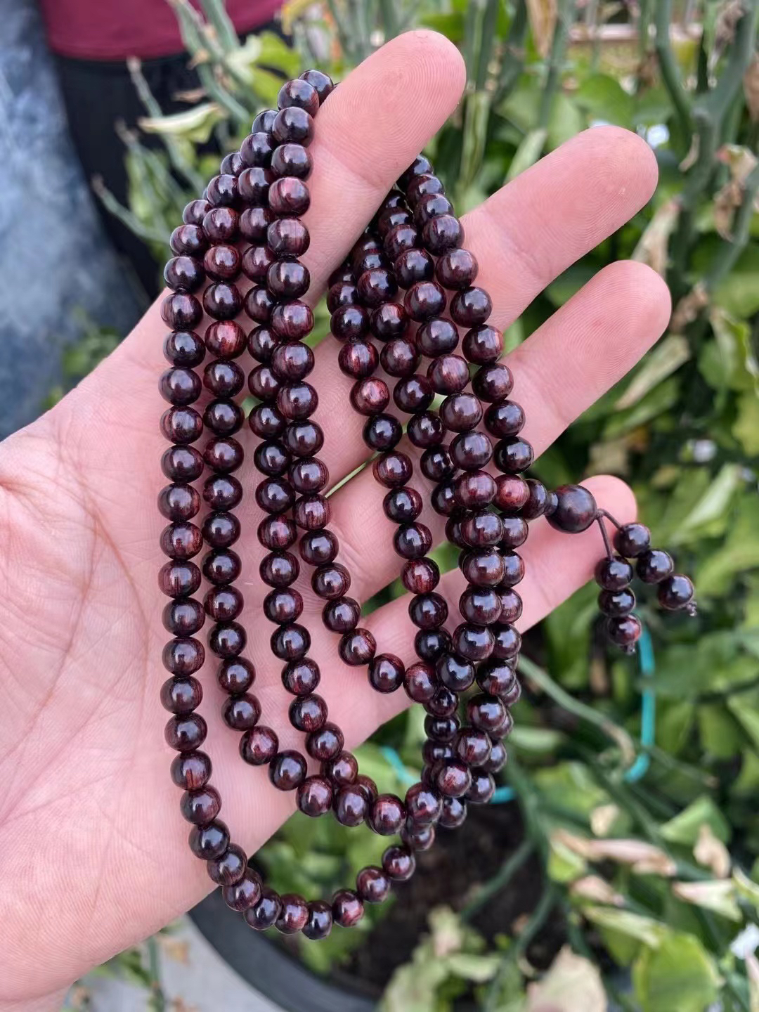 手串紫油梨文玩木作男女盘串黄檀木饰品