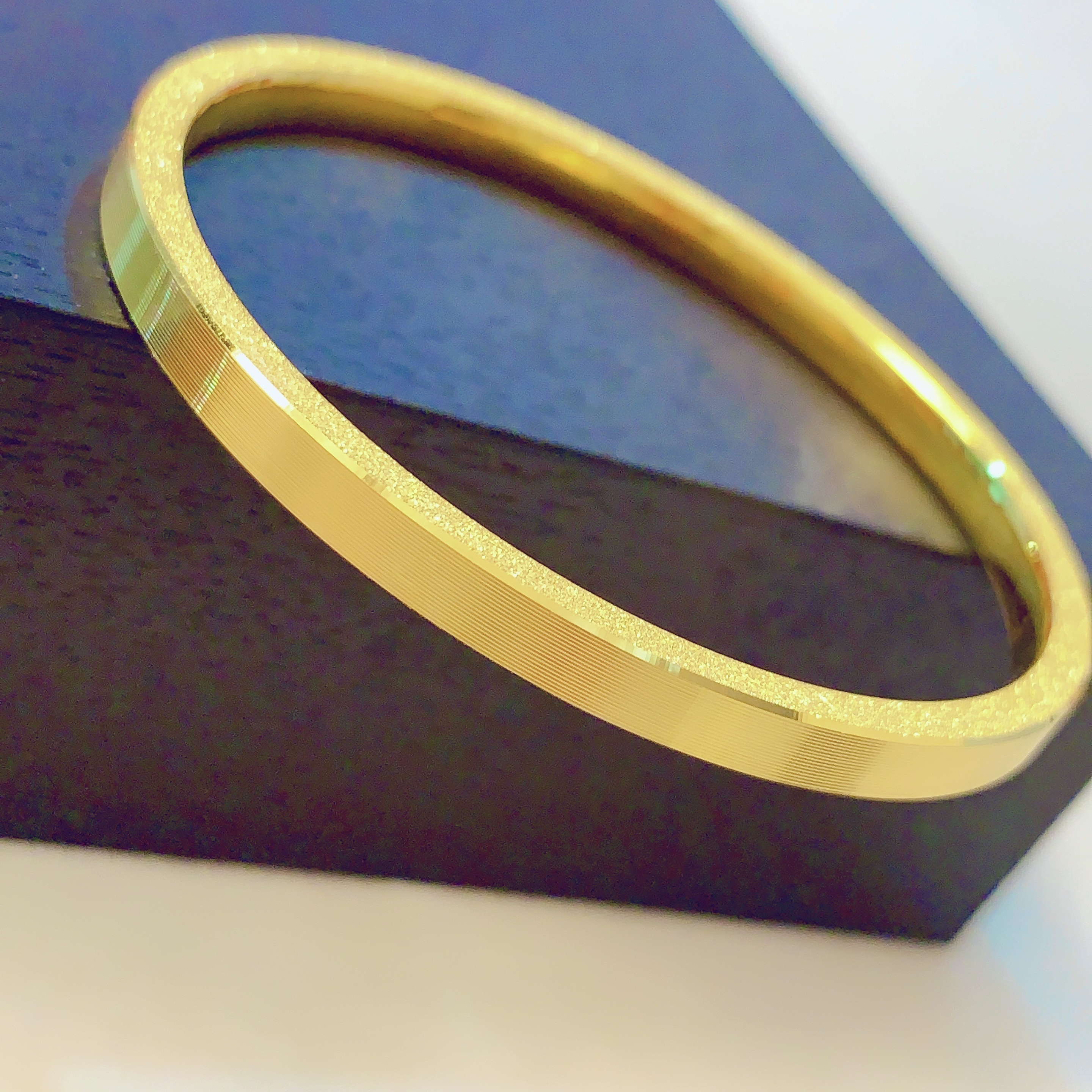 【水贝黄金】足 金999拉丝手镯A100