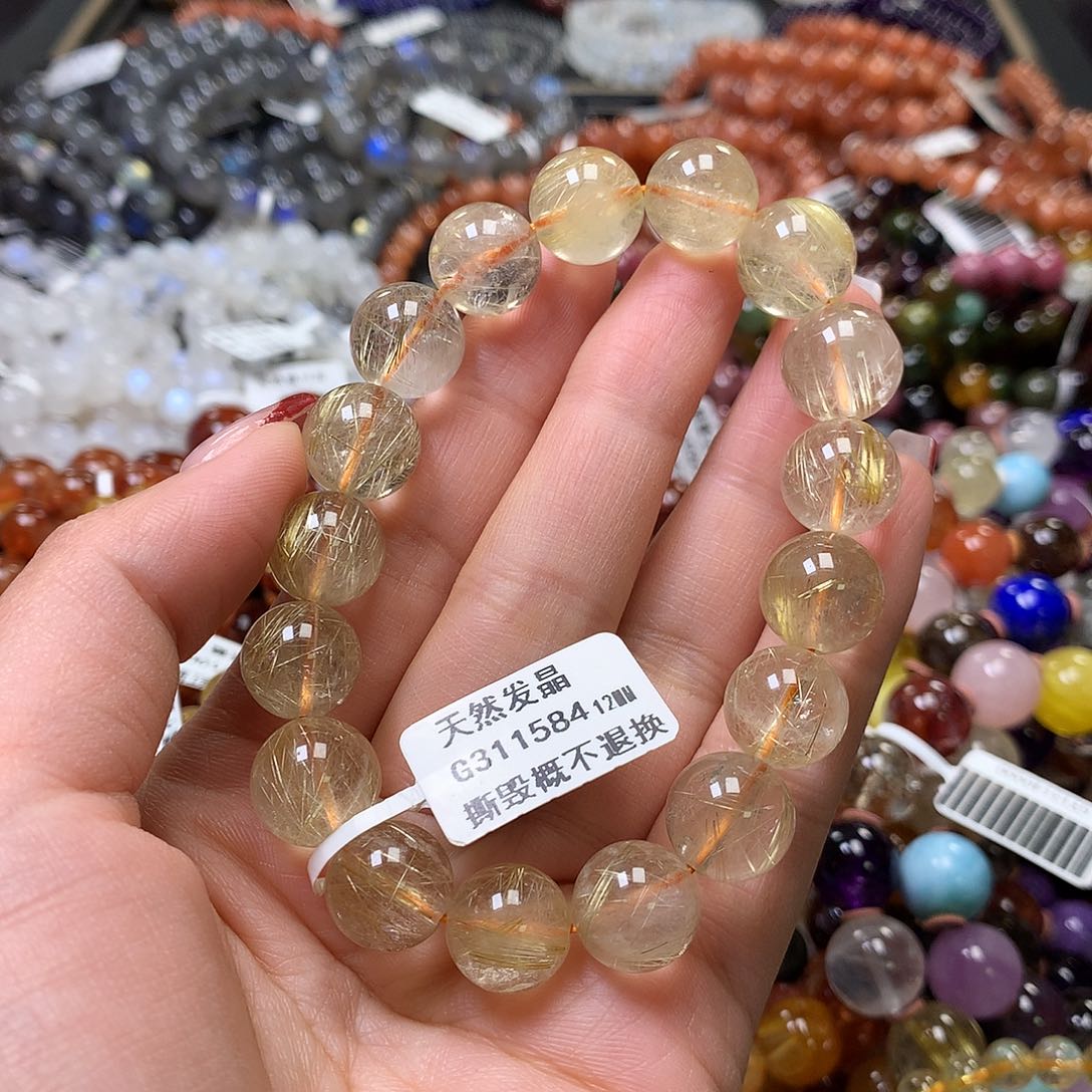 水晶手链未镶嵌，