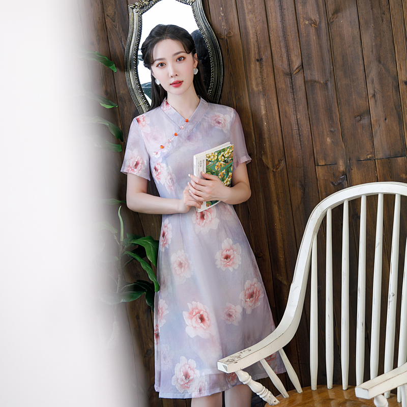 【2829 花开富贵 】显瘦气质修身优雅复古中国风旗袍