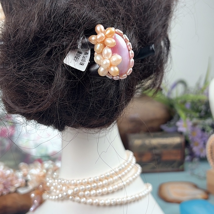 未镶嵌发饰淡水珍珠