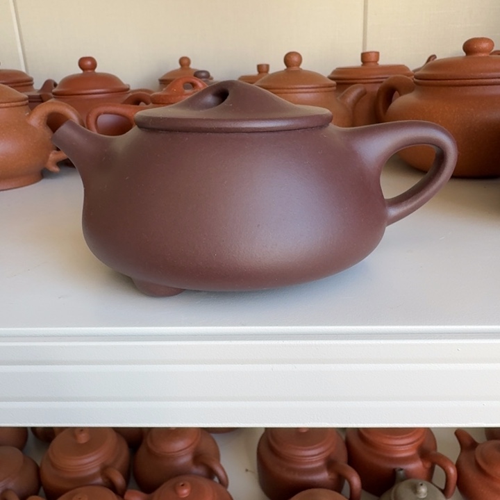 紫砂茶杯紫泥景舟250cc