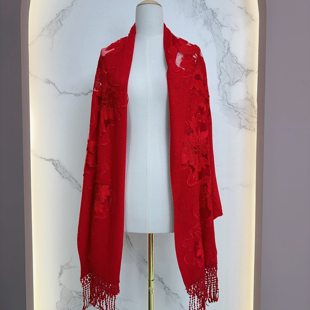 依诺 3307 富贵花开披肩