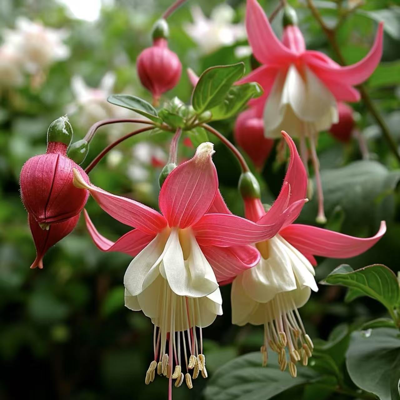 【倒挂金钟】盆栽灯笼花带花苞重瓣室内绿植阳台四季开花好养花卉