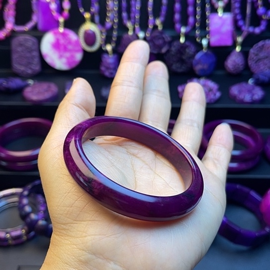 非金属帝王紫丝绒圈口56