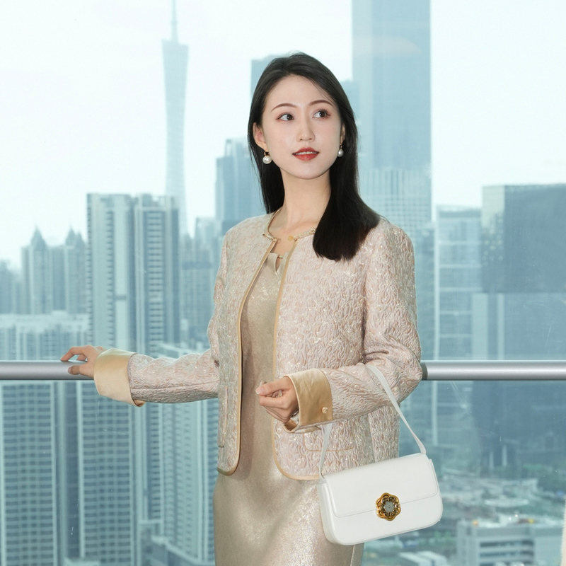 EP YAYING雅莹女装 新中式盘扣金葱提花短外套 2025新品1298A