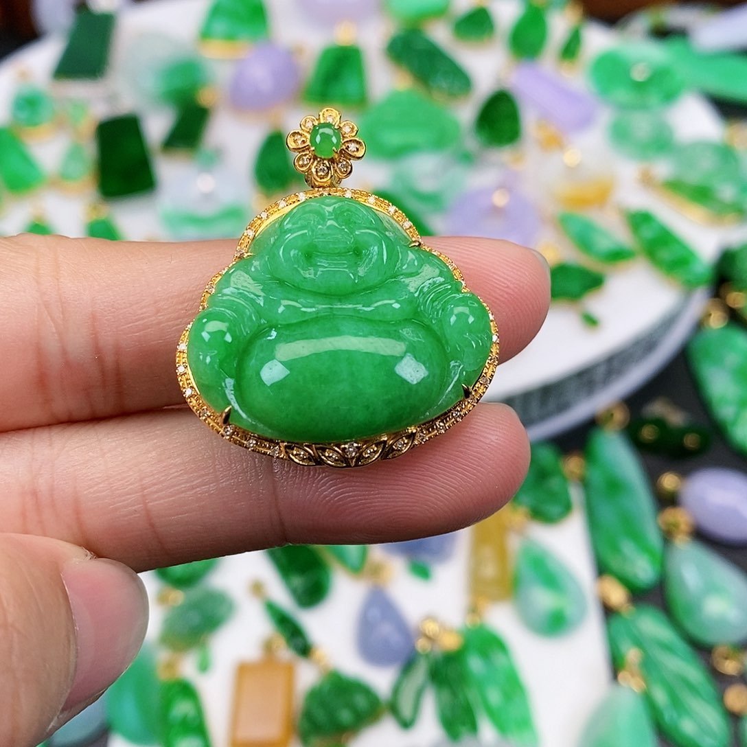 翡翠未镶嵌吊坠(不含链)