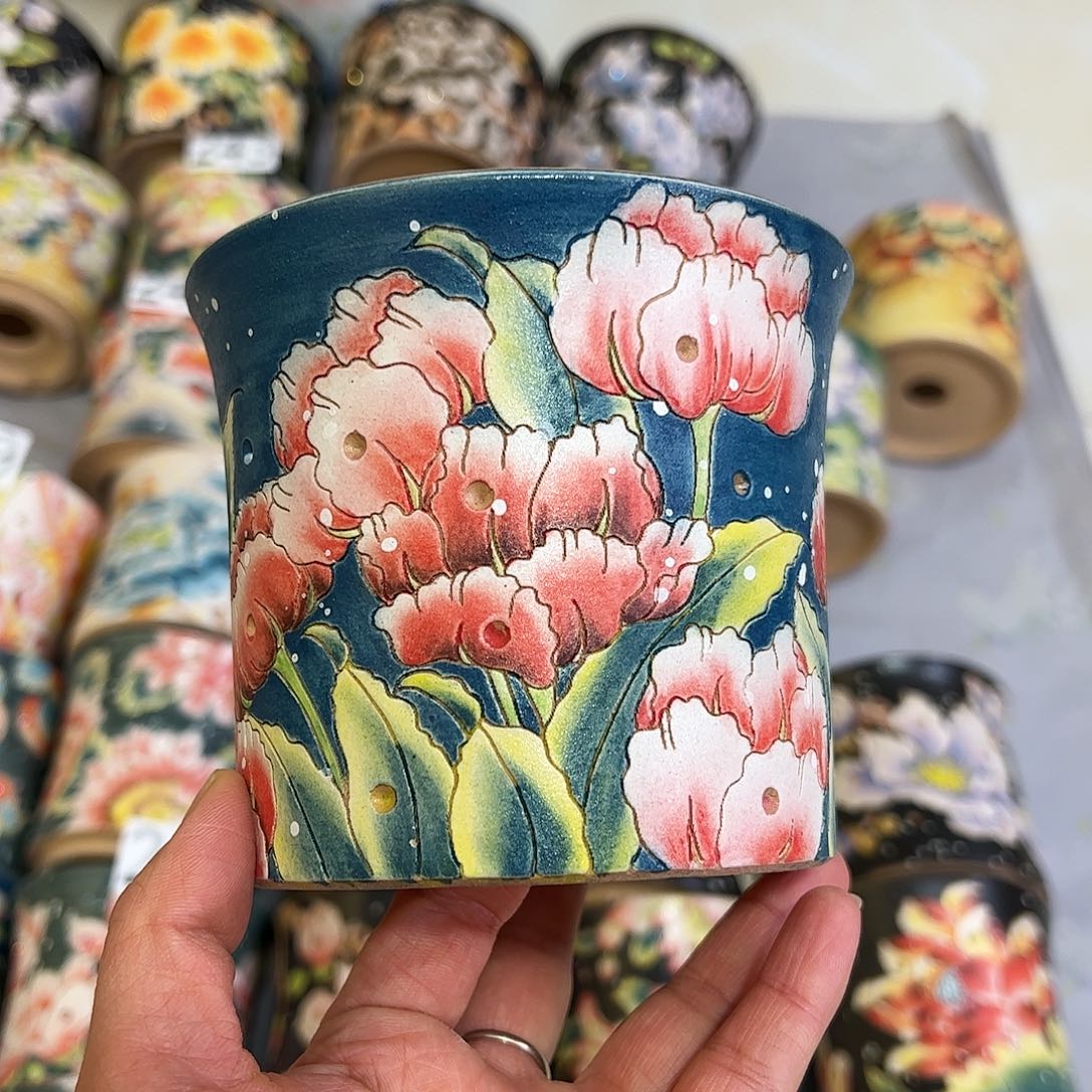 景德镇陶瓷花盆景德镇陶瓷花盆