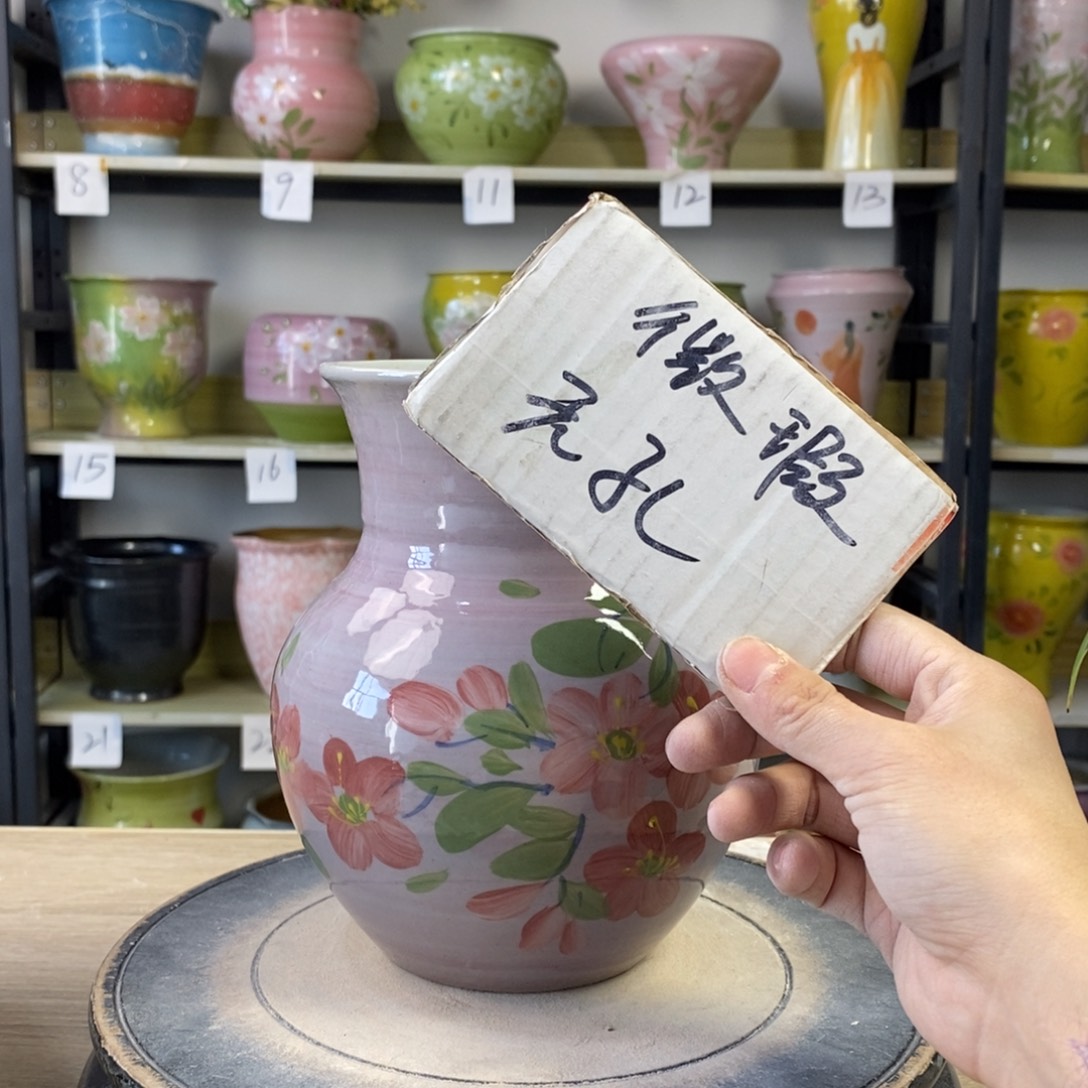 景德镇手工手绘陶瓷花盆