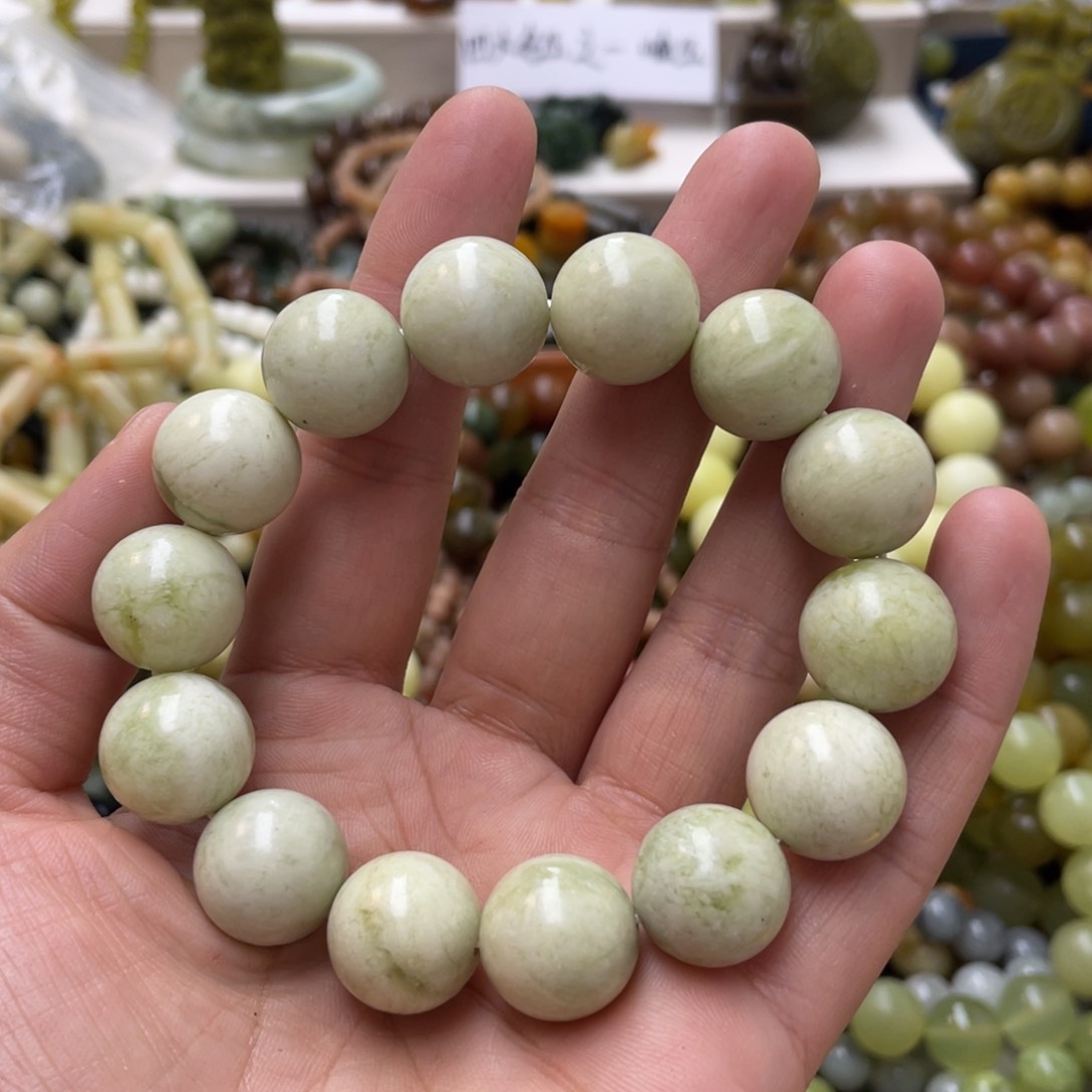 蛇纹石玉手链未镶嵌