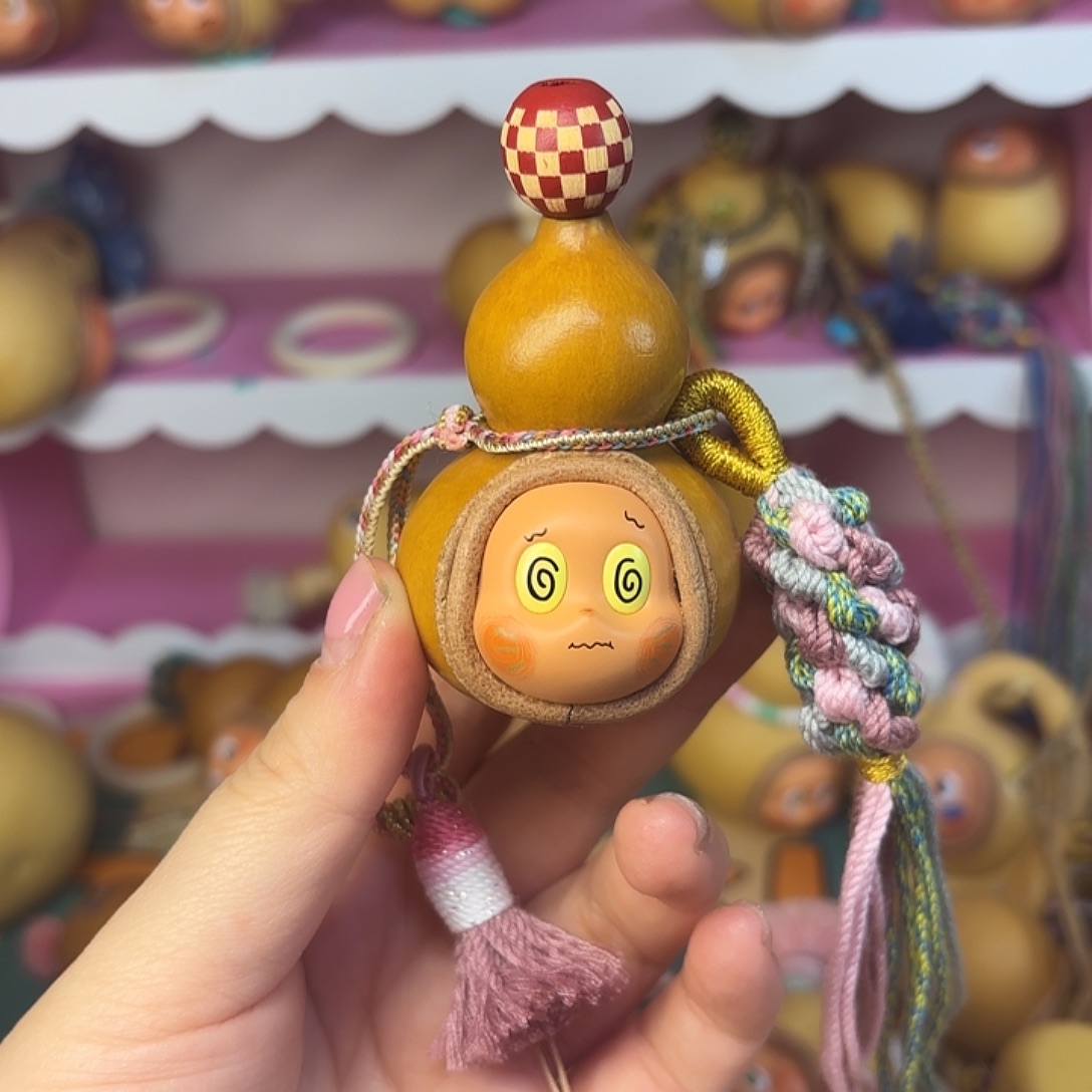 C***3木质葫芦车挂123456