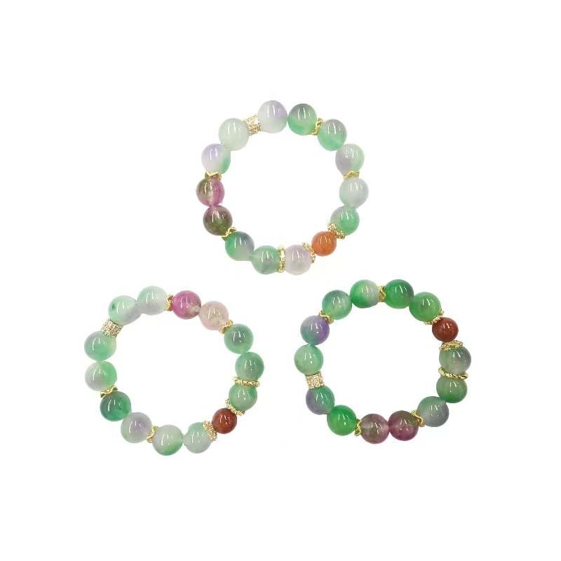 春带彩红翡手串(多样性发一件)  A43-62