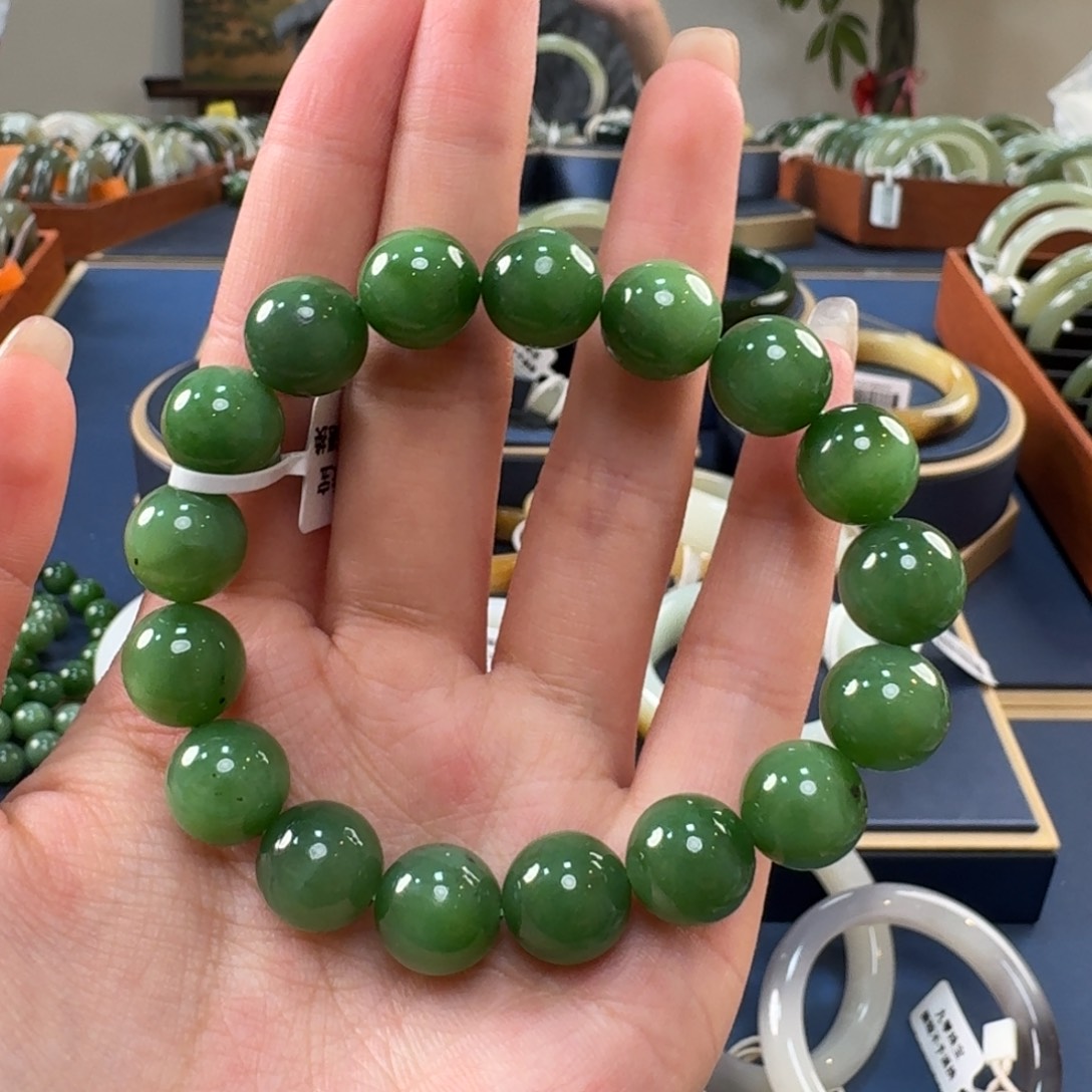 可***爱和田玉未镶嵌手串