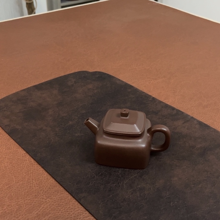 紫砂茶壶◎****◎四方德钟黑星土手工壶