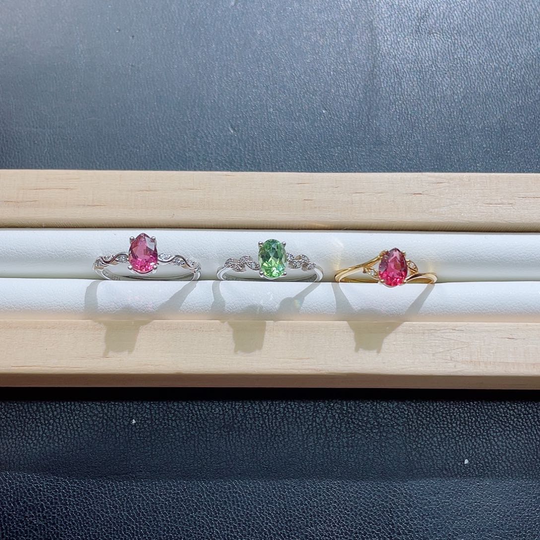 未镶嵌戒指碧玺多样性发其一