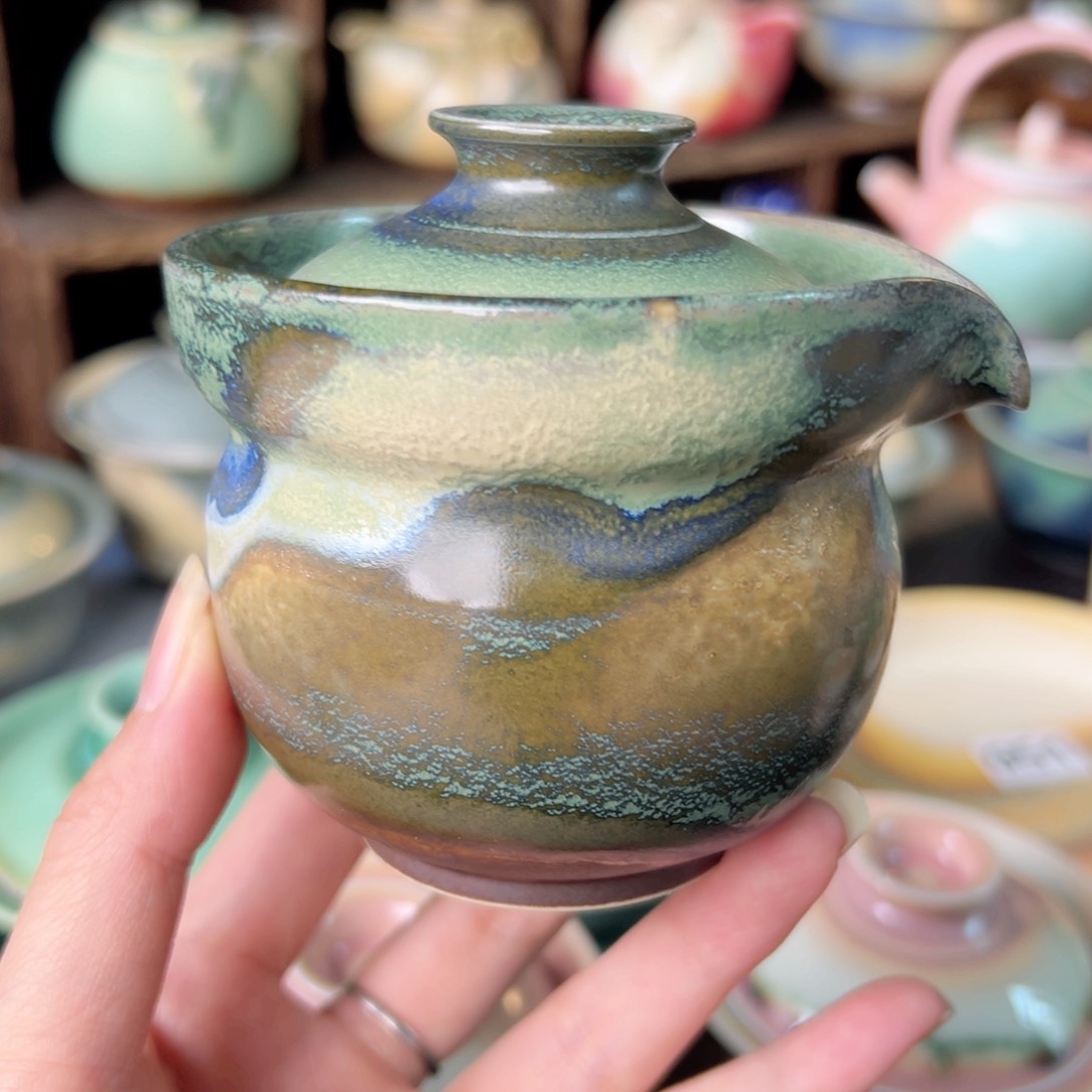 盘柴烧纯手工茶器