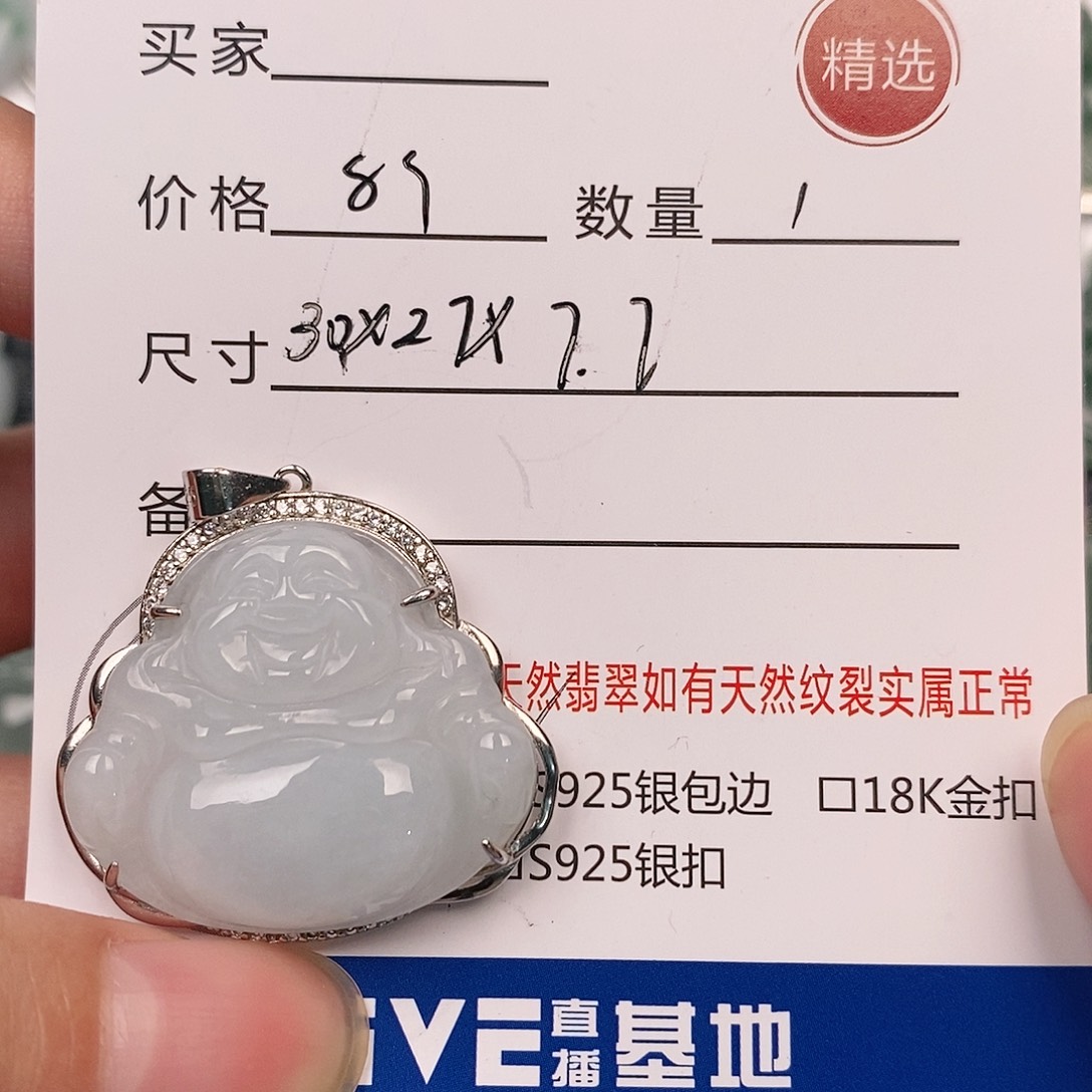 翡翠银S925镶嵌颈饰