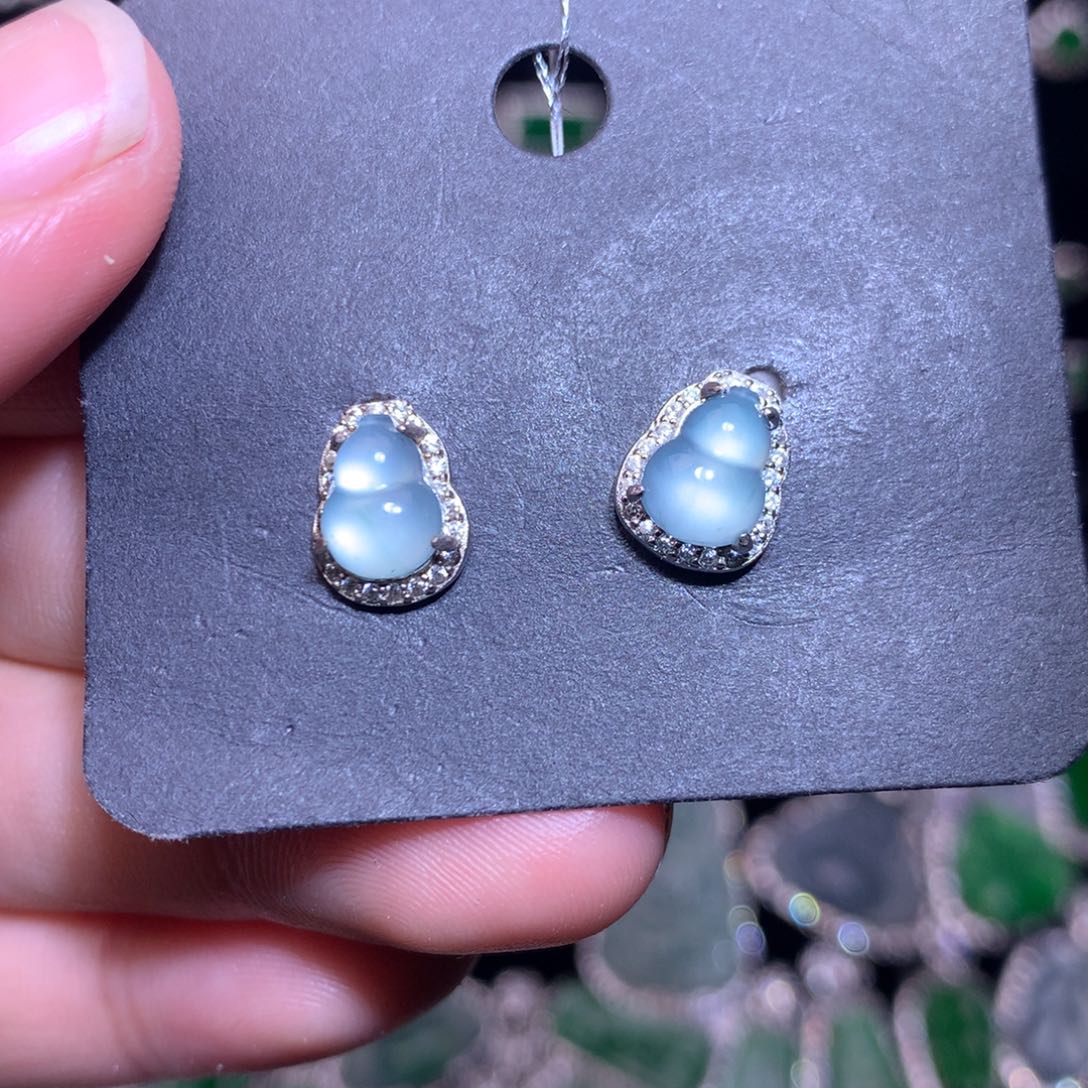 【闪购商品】翡翠银S925镶嵌颈饰天然翡翠