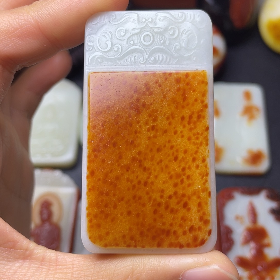 和田玉未镶嵌挂件