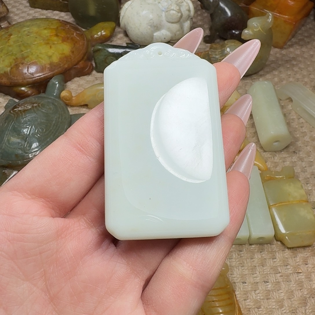 白玉菩提吊坠挂件