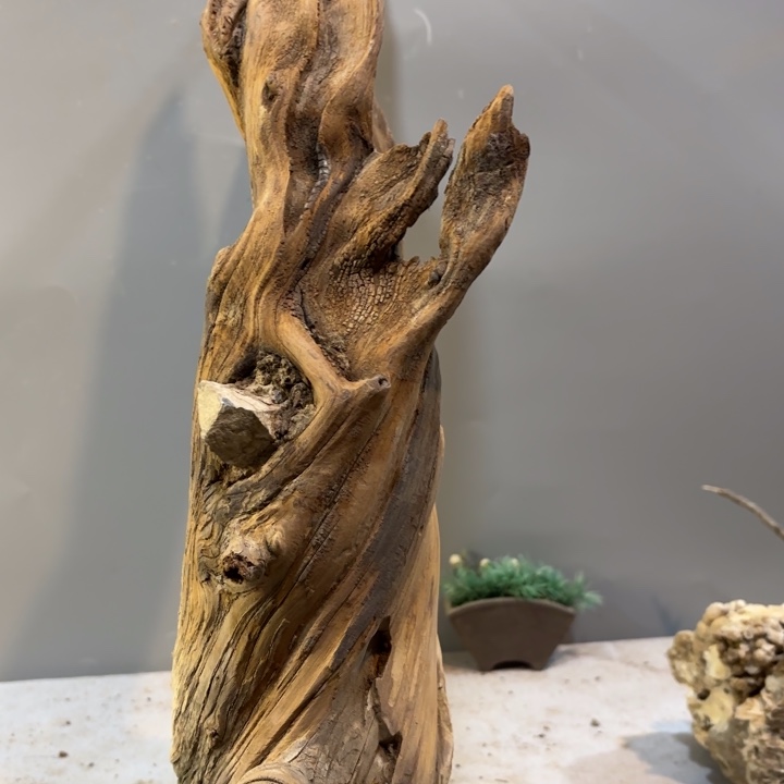 木***雕崖柏高油抱石雕刻料