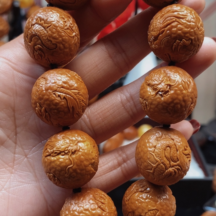 橄榄核手串/手链手工圆龙2.1