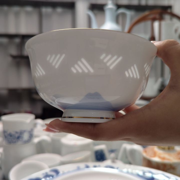 瓷天青5寸饭碗一个