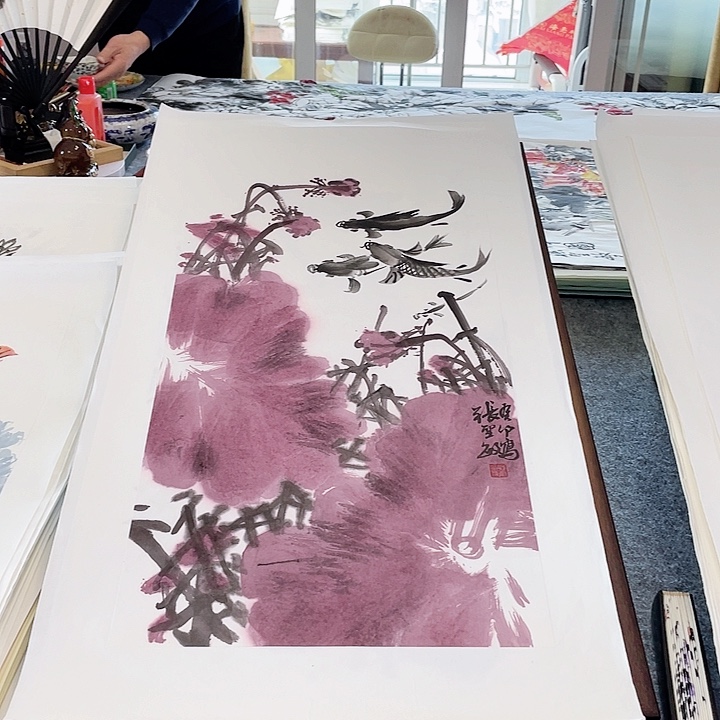 国画张圣敏先生纯手绘作品