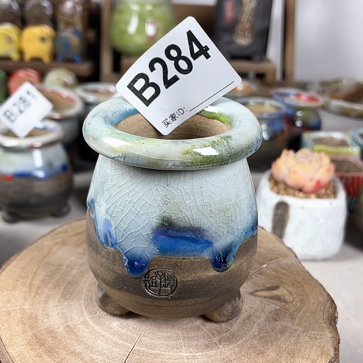 紫砂花盆小蛮腰内口4