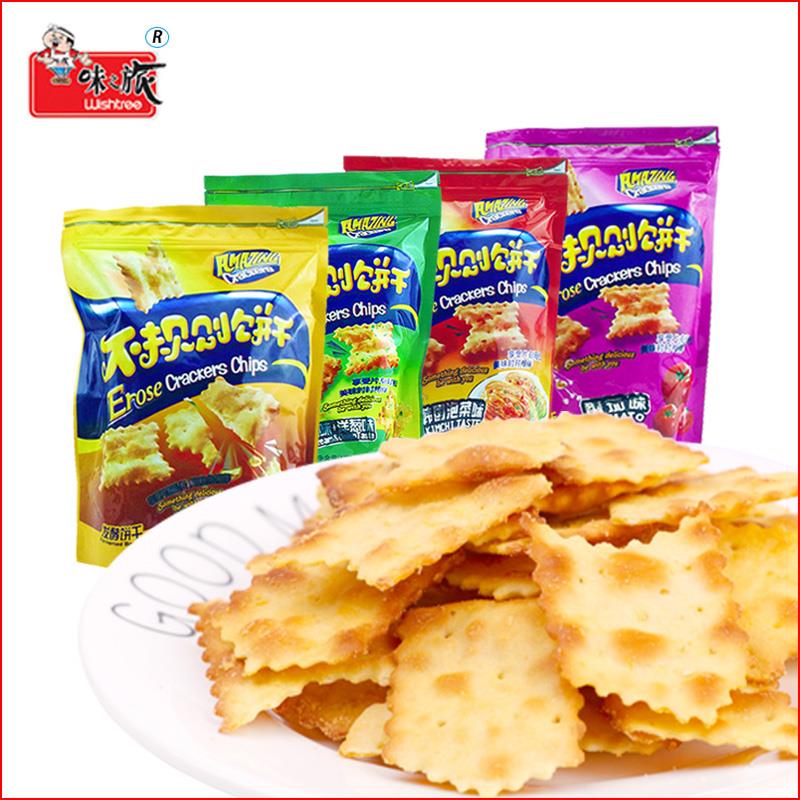 味之旅不规则网红惊奇脆片咸味苏打饼干芝士大包散装小零食