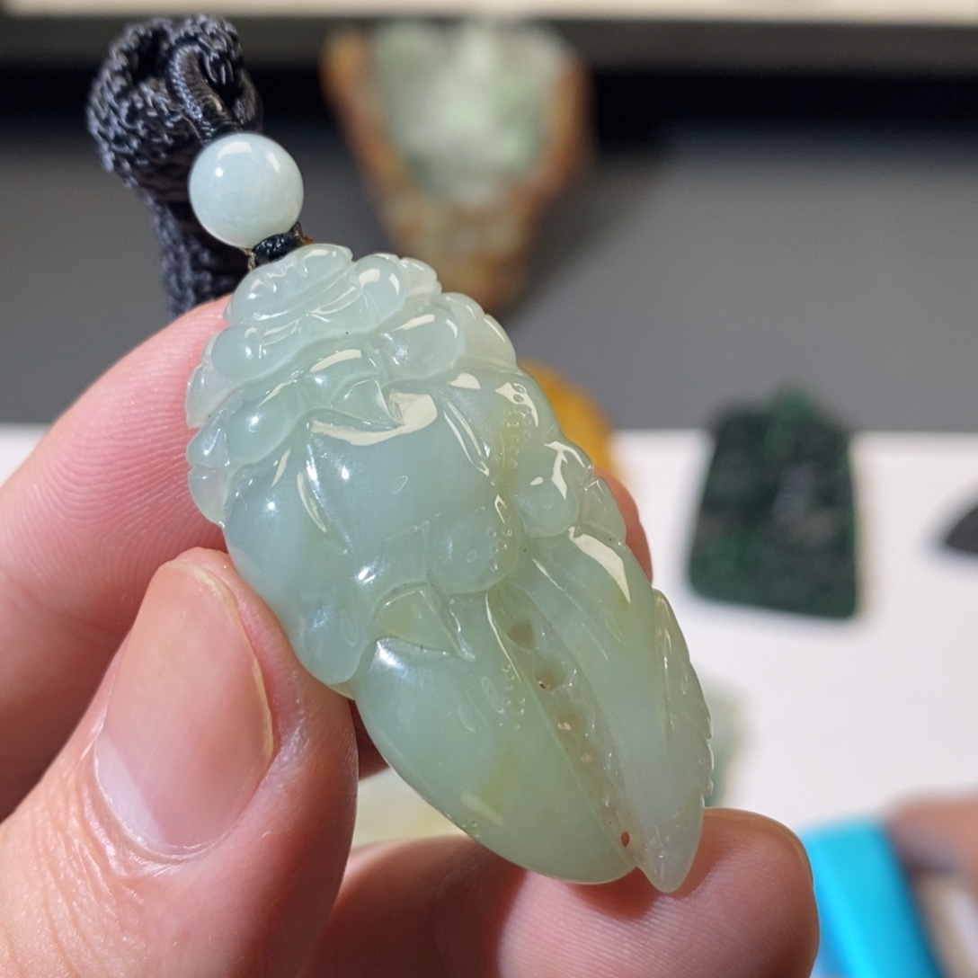 翡翠未镶嵌颈饰123